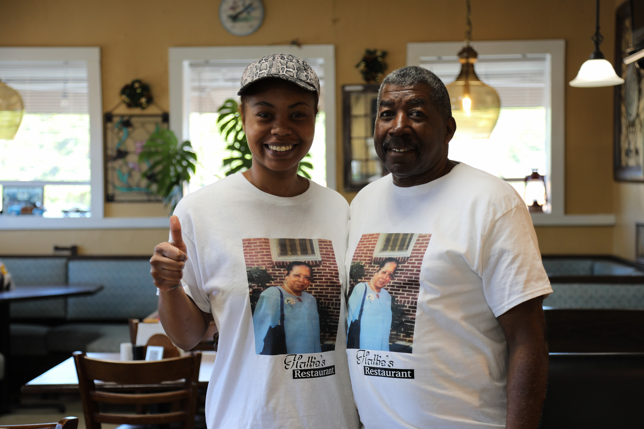 Bollar Lewis and staff at Hattie's Bistro