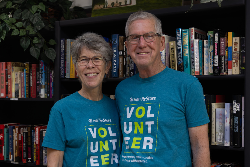 Core Volunteers Joe and Lillis at the Glenwood Avenue Habitat ReStore