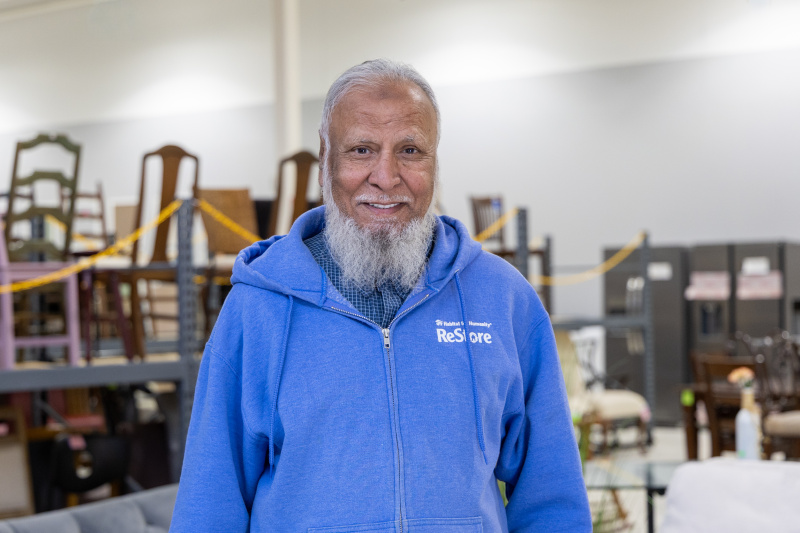 Staff member Mohammad Khan at the Brier Creek ReStore