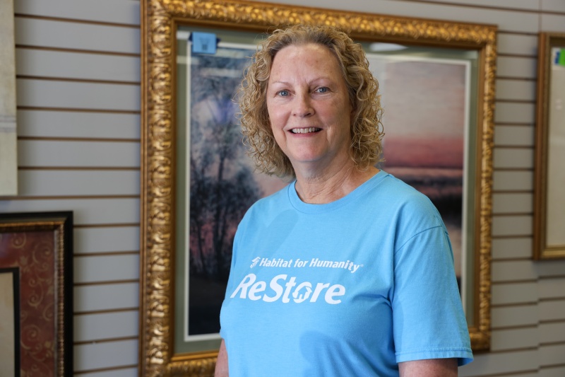 Core Volunteer Kelley Donovan at the Wake Forest ReStore