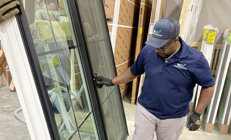 window nation staff donate windows to triangle ReStore